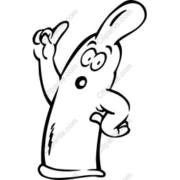 Joyful Cartoon Character