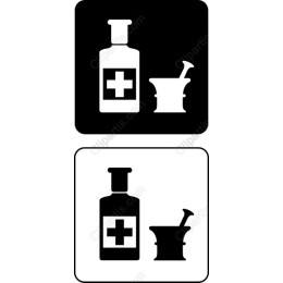 Apothecary Bottle and Mortar