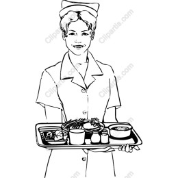 Nurse with Meal Tray