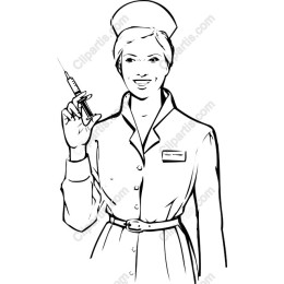 Nurse Holding Syringe