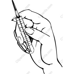 Hand Holding Thermometer