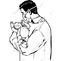 Tender Caregiver and Baby