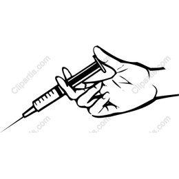 Hand Holding Syringe