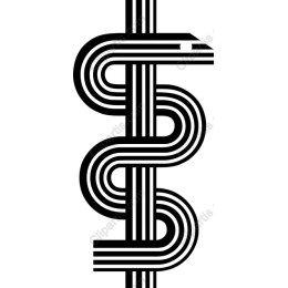 Abstract Medical Caduceus