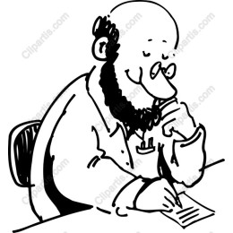 Thoughtful Bearded Man