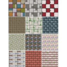  Set: Stone and Brick Patterns