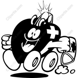 Playful Cartoon Ambulance