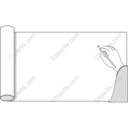 Handwriting on Blank Scroll