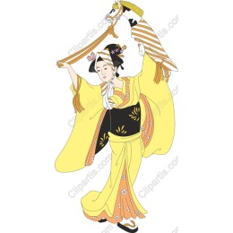 Elegant Japanese Performer