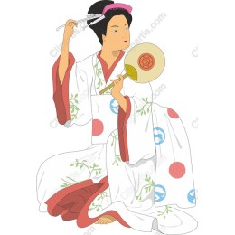 Traditional Japanese Woman Kimono