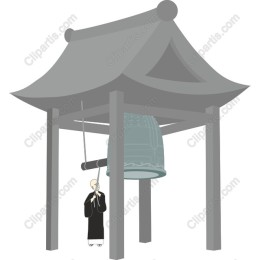 Serene Japanese Temple Bell