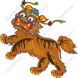 Whimsical Playful Lion