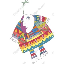 Vibrant Whimsical Character