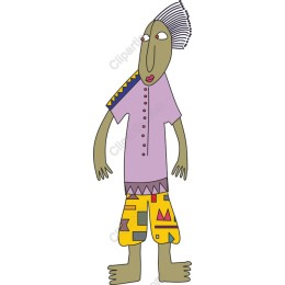 Vibrant Abstract Character