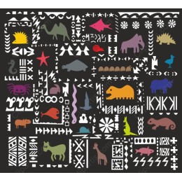 Vibrant Wildlife Patterns Collection
