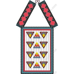 Vibrant Geometric Pendant