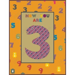 Now You Are 3 Whimsical Snake