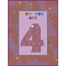 Now You Are 4 - Playful Birthday