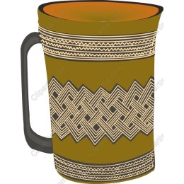 Woven Pattern Traditional Mug