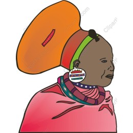 Vibrant Traditional African Woman