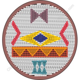Vibrant Geometric Circle