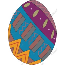 Vibrant Easter Egg