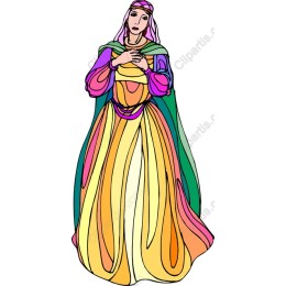 Graceful Pastel Woman