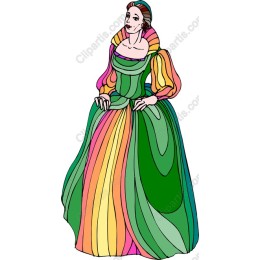Multicolored Gown