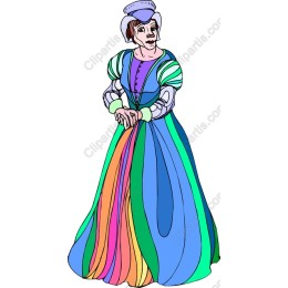 Elegant Colorful Gown