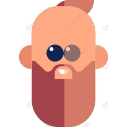 Playful Bearded Character