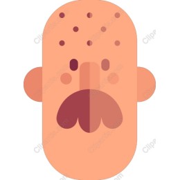 Whimsical Cartoon Face