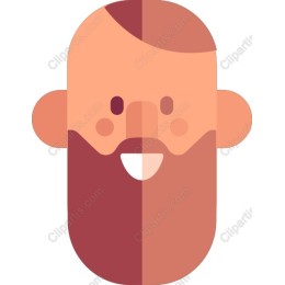 Cheerful Bearded Man