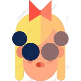 Stylized Blonde Girl with Sunglasses