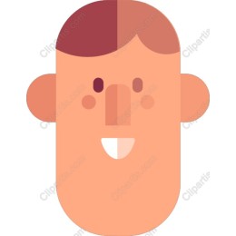 Cheerful Cartoon Character Face