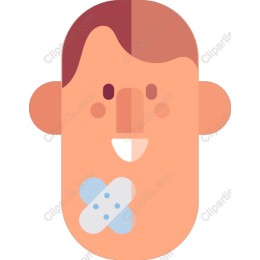 Cheerful Bandage Character