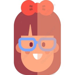 Cheerful Girl with Glasses