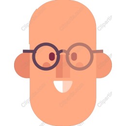 Playful Bespectacled Character