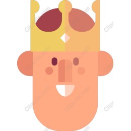 Cheerful Cartoon King