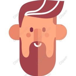 Playful Bearded Character