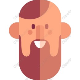 Cheerful Bearded Man