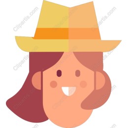 Cheerful Girl with Yellow Hat