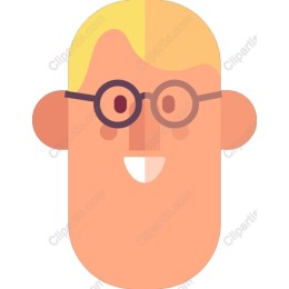 Cheerful Glasses Character