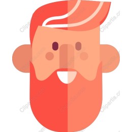 Cheerful Red-Bearded Character