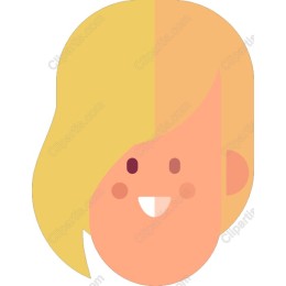 Cheerful Blonde Character