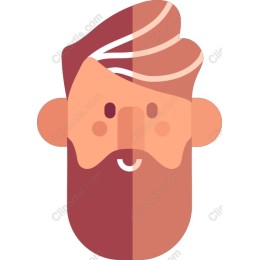 Stylized Bearded Character