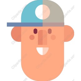 Cheerful Character with Cap