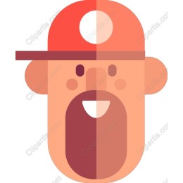 Cheerful Character with Cap