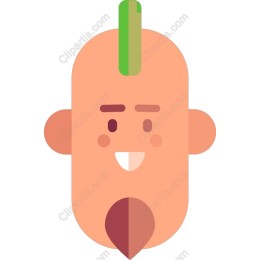 Cheerful Mohawk Character
