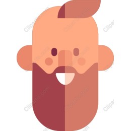 Cheerful Bearded Man