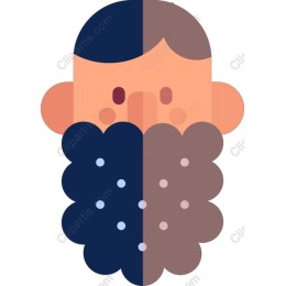 Dual-Toned Beard Character